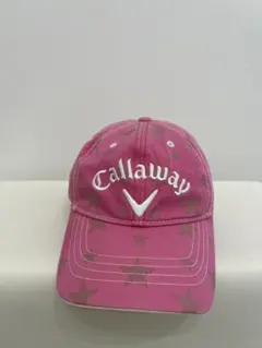 Callaway ピンク 星柄キャップ　ゴルフ