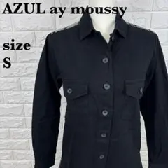 AZUL by moussy 切替デザイン 長袖シャツ エスニック調【569】のサムネイル
