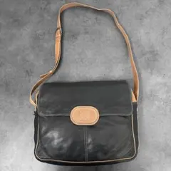 LOEWE アナグラム ナッパレザー　 フラップショルダーバッグ　総柄