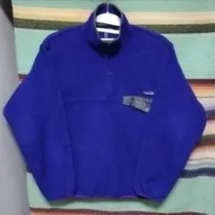 90s　パタゴニア　スナップT　ジャマイカ製　ブルー　オールド　ヴィンテージ