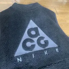 NIKE acg フリースベスト　ブラック　S