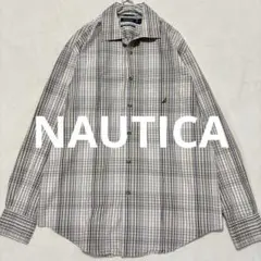 NAUTICA ノーティカ オープンカラーシャツ 長袖 Mサイズ
