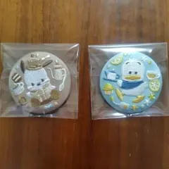 サンリオ 刺繍缶バッジ ポチャッコ あひるのペックル