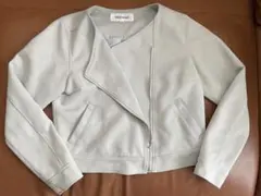 【MISCH MASCH】ミッシュマッシュ ノーカラージャケット グリーン　春