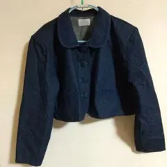 MOUTH VALLEY 平成レトロ デニム風 ショート丈 ジャケット
