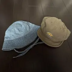 H&M 帽子セット デニム バケットハット キャップ 3-6M