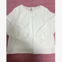 長袖　シャツ ブラウス ホワイト　白