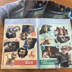 ディズニー　バズ・ライトイヤー Wポケットクリアファイル　5点セット