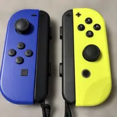 【新品同様純正完動品】Nintendo SwitchJoy-Co青黄ストラップ①