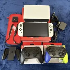 Nintendo Switch 有機EL 本体、Proコン2個、スタンド、ケース