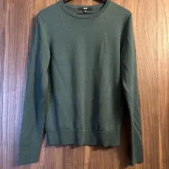 UNIQLO グリーン 長袖 ニット M
