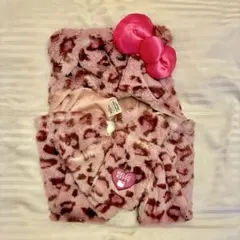 USJ マフラーハット ハローキティ ヒョウ柄 ピンク