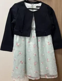 【結婚式・発表会等 】BeBeフォーマルワンピースとボレロ　120㎝