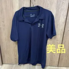 美品 UNDER ARMOUR ポロシャツ COLD BLACK XL ネイビーのサムネイル