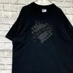 USA製90sヴィンテージTシャツ！シングルステッチ　ブラック半袖古着XL728