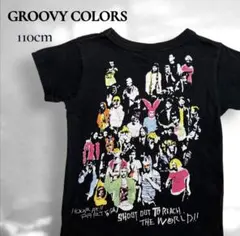 グルービーカラーズ 半袖 Tシャツ 110 黒 フィス バックプリント アメカジのサムネイル
