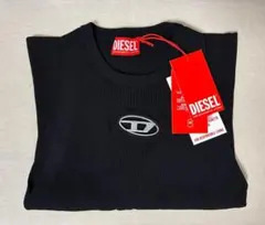 新品 DIESEL M-Caddix ロゴリブニット タンクトップ ブラック