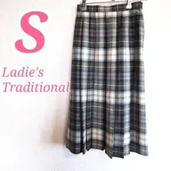 Lady's Traditional プリーツスカート S ひざ下丈 秋冬