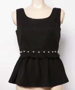 【新品未使用】rienda ミックスツイードコンビトップス