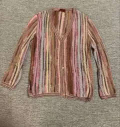 MISSONI マルチカラー ニットカーディガン 11号のサムネイル