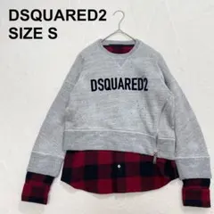 ディースクエアード　レイヤードスウェット　ドッキング　ダメージ加工（9961）