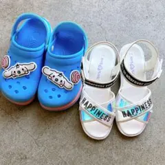シナモロール サンダル 20cm キッズ 女の子 夏靴 白 まとめ売り