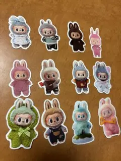 ラブブコスチューム ステッカー 12枚セット