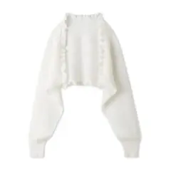 スナイデル　 シアーフリルボレロカーデ