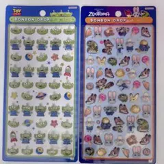 【正規品】ボンボンドロップ シール ズートピア エイリア2種セット ディズニー
