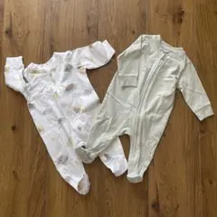 H&M 足付きカバーオールパジャマ サイズ60 2点セット