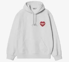 CARHARTT Hooded Heart フーディー ★ライトグレーXXL