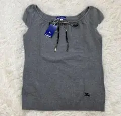 【美品】バーバリーブルーレーベル　BURBERRY　サマーニット　38