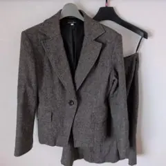 ブラウン ビジネススーツ ジャケットとスカートセット