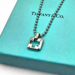 ティファニー ネックレス ローマンクロス ボールチェーン シルバー保存