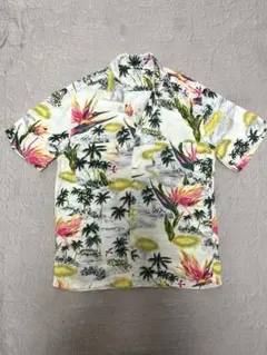 【美品】ハリウッドランチマーケット アロハシャツ サイズ2 Hollywood Ranch Market(ハリウッドランチマーケット) アロハ