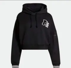 adidas Disney クロップドフーディ XS ブラック