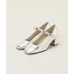 【値下げ交渉可能】LE TALON 5.5cmスクエアストラップパンプス