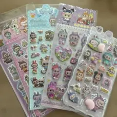 ラブブ ウォーターシール、おしりシール等の5枚セット