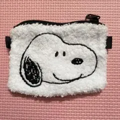 PEANUTSスヌーピーもふもふ ポーシェットポーチ 小物入れ♡ ♡(・