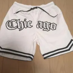 Chicago バスケットボールパンツ ホワイト Sサイズ