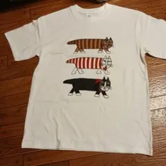 LISA.LASON、猫 プリント 半袖 Tシャツ ホワイトのサムネイル