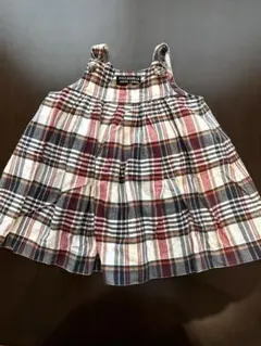 Polo Jeans Co. ラルフローレン 2T チェック柄キャミワンピース