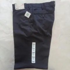 新品✩UNIQLO✩ドライストレッチスタイルアップノータックパンツ85x76