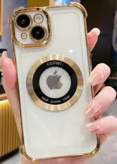 iPhone 15 Plus 用 ケース クリア カバー MagSafe D23