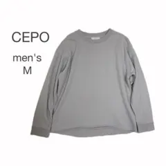 CEPO 長袖 トレーナー スウェット ライトグレー M カジュアル 男女兼用