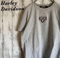 【希少】ハーレーダビッドソン 半袖 Tシャツ レディース M 刺繍ロゴ グレーのサムネイル