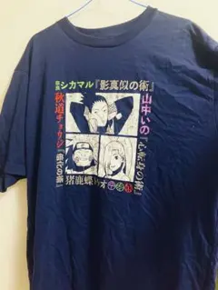 新品 NARUTO(ナルト)奈良シカマル＆山中いの＆秋道チョウジTシャツ