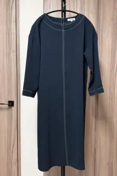 ナチュラルビューティ　ロングシャツワンピース