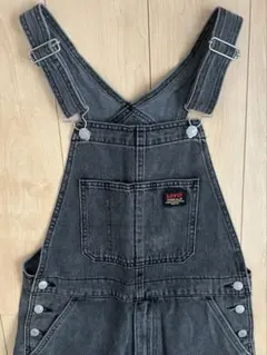 Levi's Overalls ブラックデニム サロペット Sのサムネイル