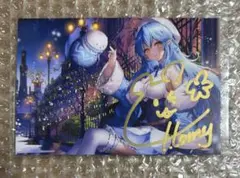 hololive 雪花菈米 2021年生日紀念簽名明信片